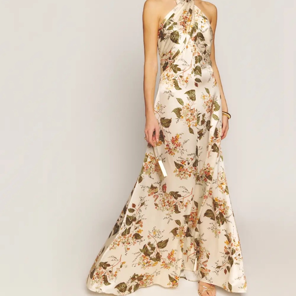 Reformation Veria Silk Dress